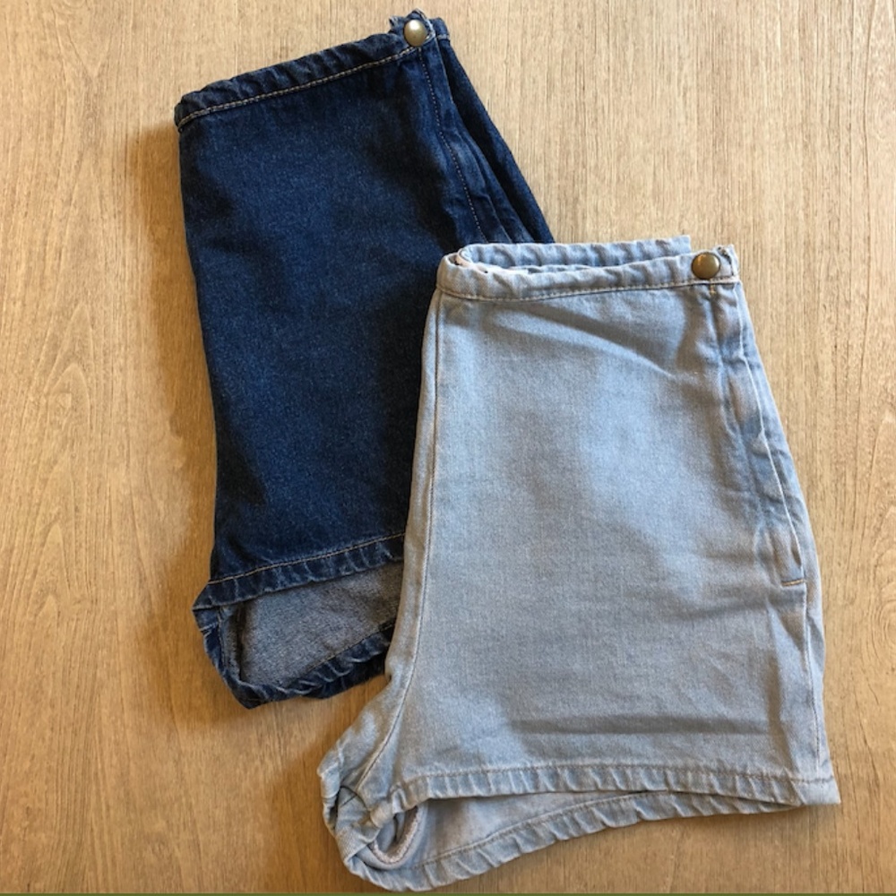 American Apparel Set of 2 Jean Shorts (M)